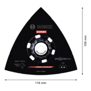 Bosch EXPERT MAVZ 116 RT2 Schleifplatte, 116 mm-4
