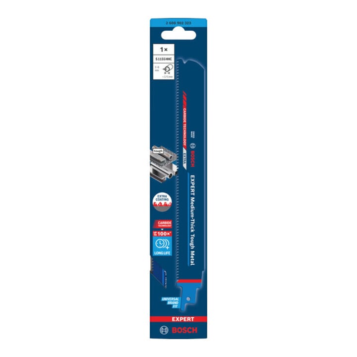 Bosch EXPERT Medium-Dik Stevig Metaal S1155HHC Reciprozaagblad