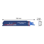 Bosch EXPERT Medium-Dik Stevig Metaal S955HHC reciprozaagblad-4