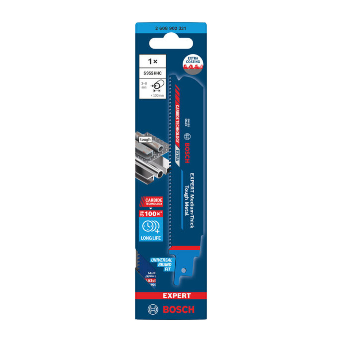 Bosch EXPERT Medium-Thick Tough Metal S955HHC Säbelsägeblatt
