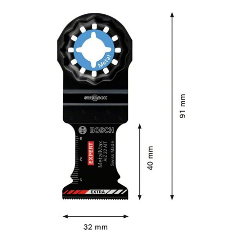 Bosch EXPERT MetalMax AIZ 32 AIT Blätte für Multifunktionswerkzeuge 40 x 32mm 10 Stück für oszillierende Multifunktionswerkzeuge