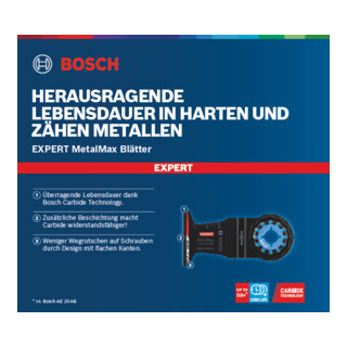 Bosch EXPERT MetalMax PAIZ AIT Blatt für Multifunktionswerkzeuge