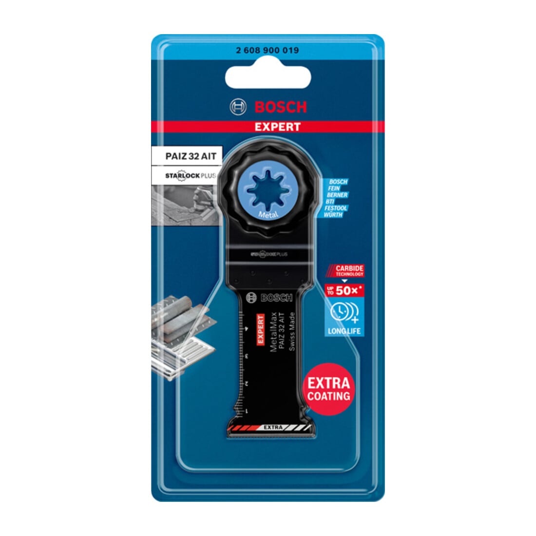 Bosch EXPERT MetalMax PAIZ 32 AIT Blat für Multifunktionswerkzeuge 50 x 32mm für oszillierende Multifunktionswerkzeuge