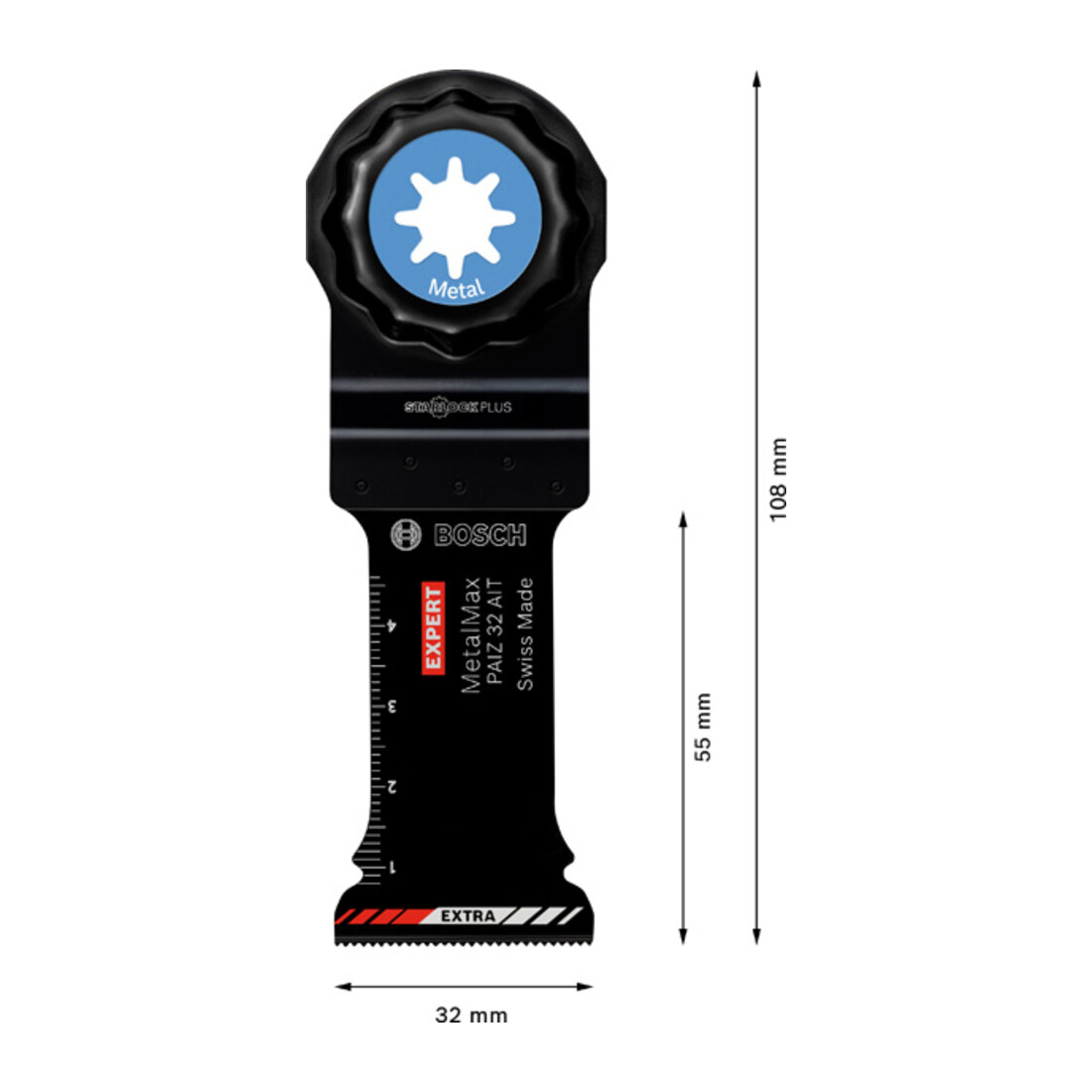Bosch Expert MetalMax PAIZ 32 AIT lame pour outils multifonctions, 50 x 32 mm