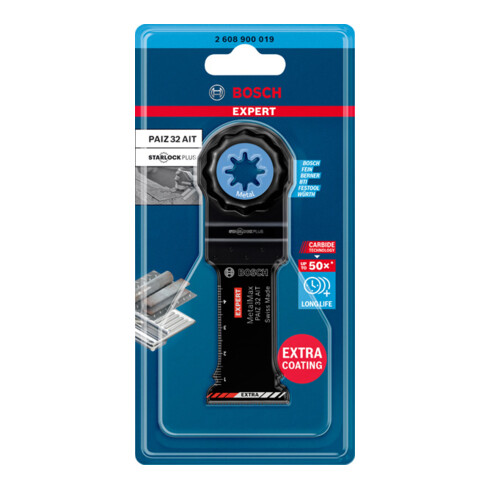 Bosch EXPERT MetalMax PAIZ 32 AIT Mes voor multifunctioneel gereedschap 50 x 32 mm voor oscillerend multifunctioneel gereedschap