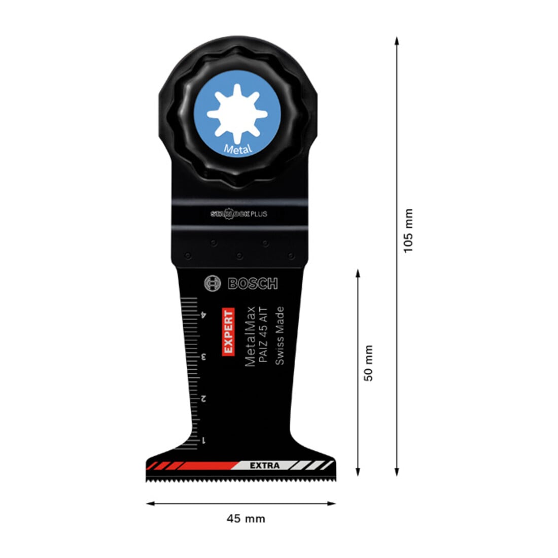 Bosch EXPERT MetalMax PAIZ 45 AIT Blat für Multifunktionswerkzeuge 45mm für oszillierende Multifunktionswerkzeuge