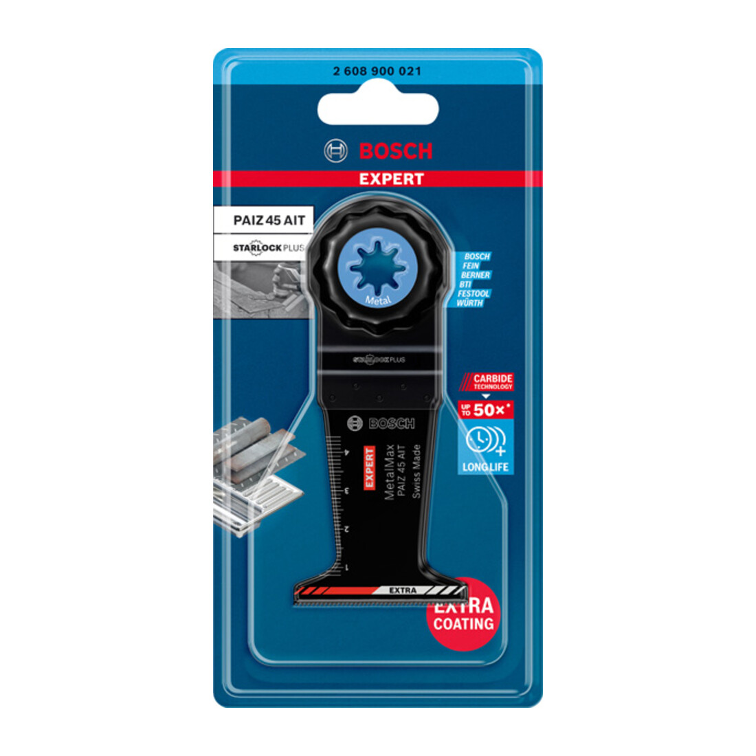 Bosch Expert MetalMax PAIZ 45 AIT lame pour outils multifonctions, 45 mm