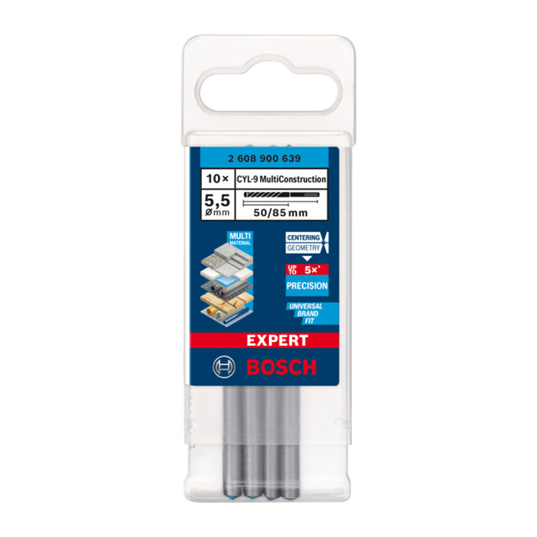 Bosch Expert Multi-Construction boormachine CYL-9, 5,5 x 50 x 85 mm