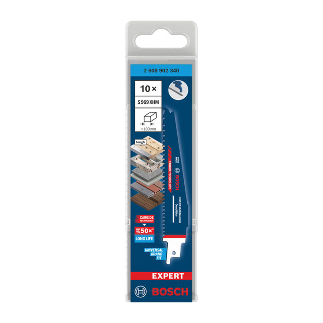 Bosch EXPERT Multi Material afbraamsabelzaagblad S969XHM, 10-dlg.