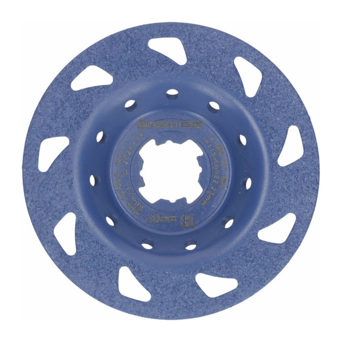 Bosch EXPERT Multi Material Carbide-Topfscheibe fein, flach, X-LOCK, 115 mm, 22,23 mm