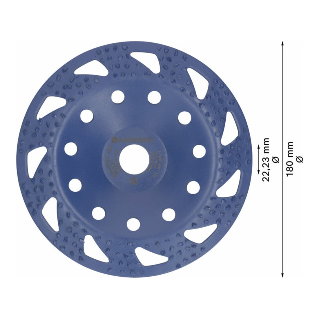 Bosch EXPERT Multi Material Carbide-Topfscheibe grob, angeschrägt, 180 mm, 22,23 mm