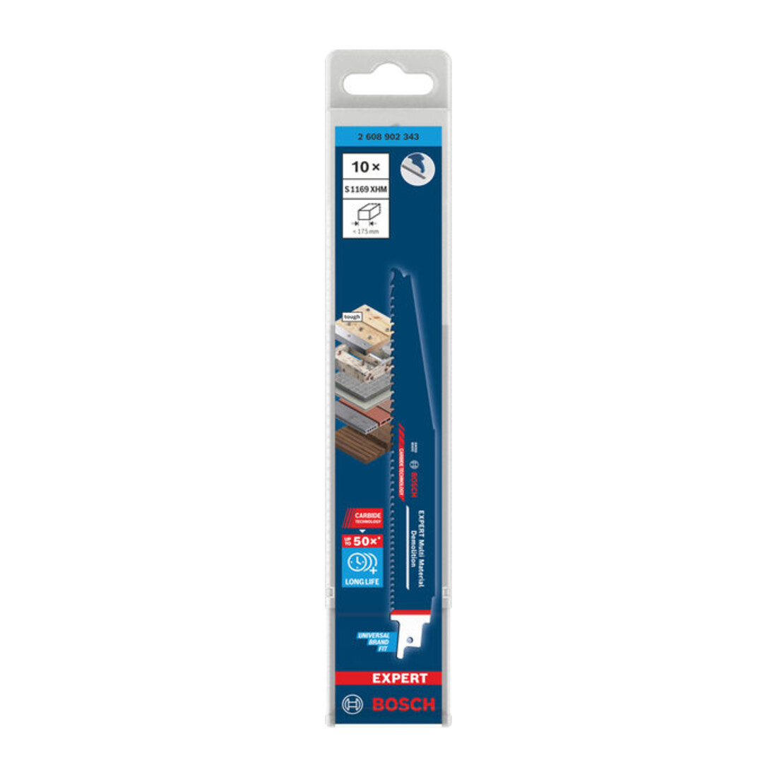 Bosch EXPERT Multi Material Demolition S1169XHM Säbelsägeblatt, 10-tlg.