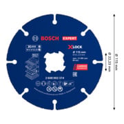 Bosch EXPERT Multi Material hardmetalen doorslijpschijf, 115 x 22,23 mm, X-Lock, 10-dlg.-2