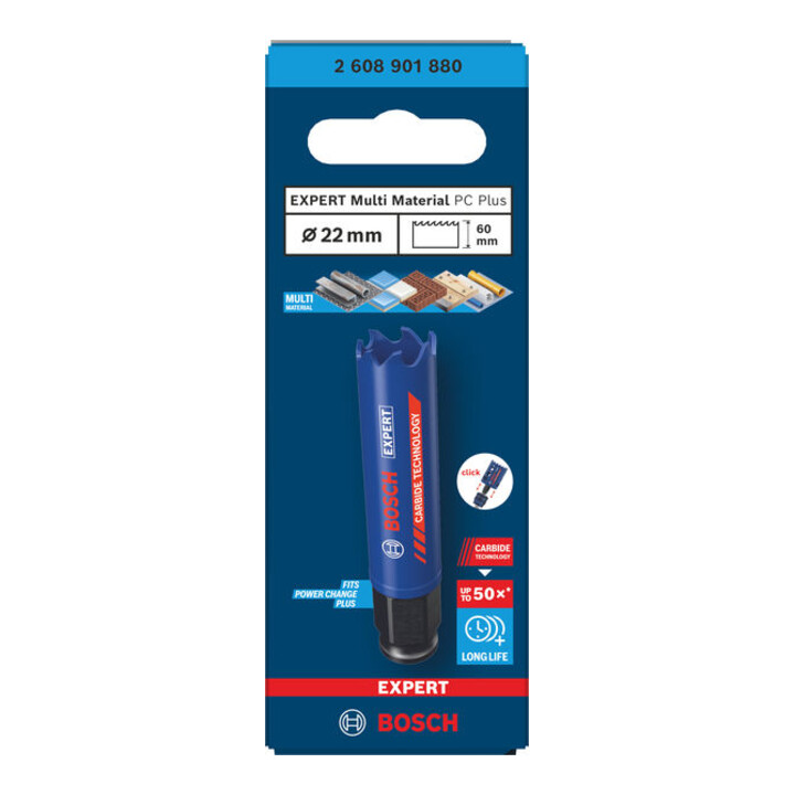 Bosch EXPERT Multi Material Power Change Plus-gatzaag, 22 x 60 mm