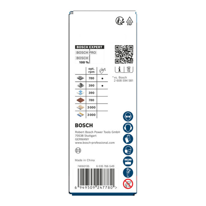 Bosch EXPERT Multi Material Power Change Plus-gatzaag, 22 x 60 mm
