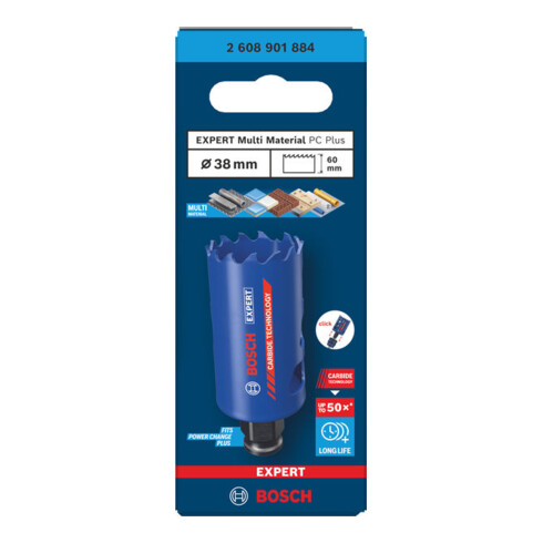 Bosch EXPERT Multi Material Power Change Plus-gatzaag, 38 x 60 mm