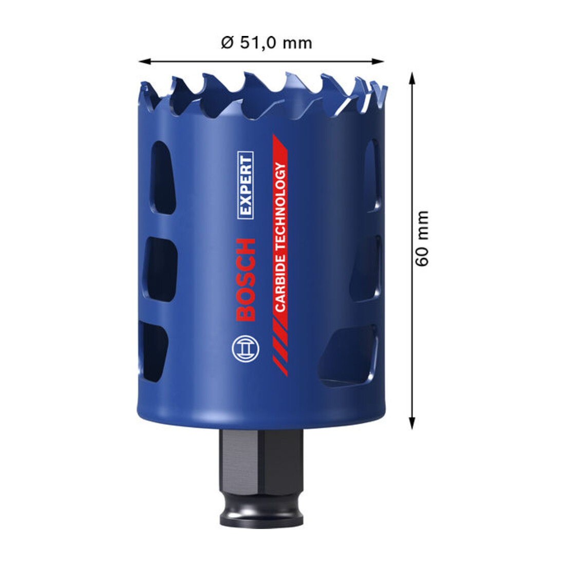 Bosch EXPERT Multi Material Power Change Plus-gatzaag, 51 x 60 mm