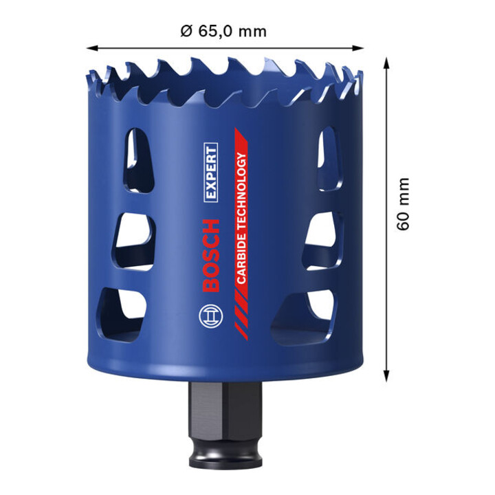 Bosch EXPERT Multi Material Power Change Plus-gatzaag, 65 x 60 mm