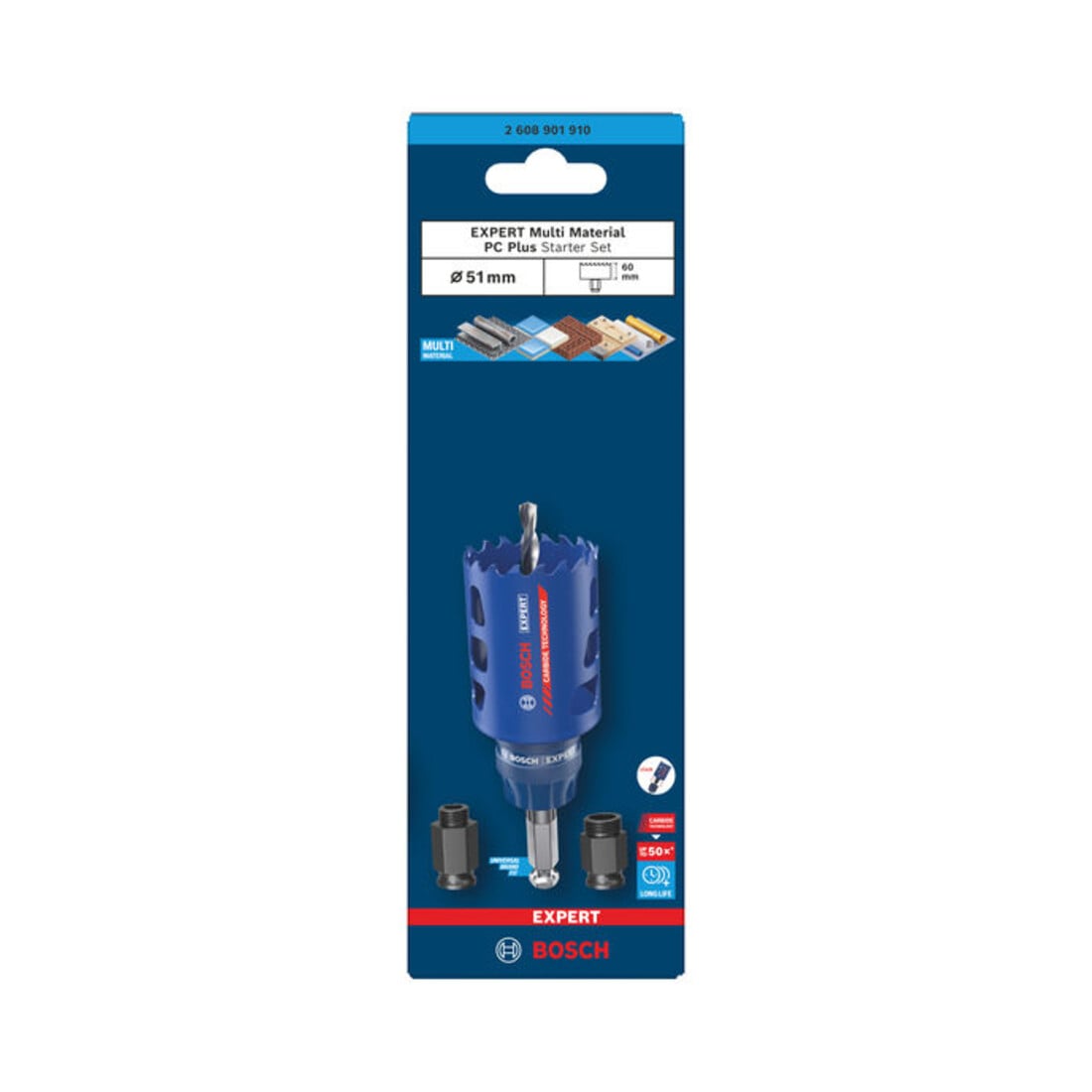 Bosch EXPERT Multi Material Power Change Plus-gatzaagset, 51 x 60 mm