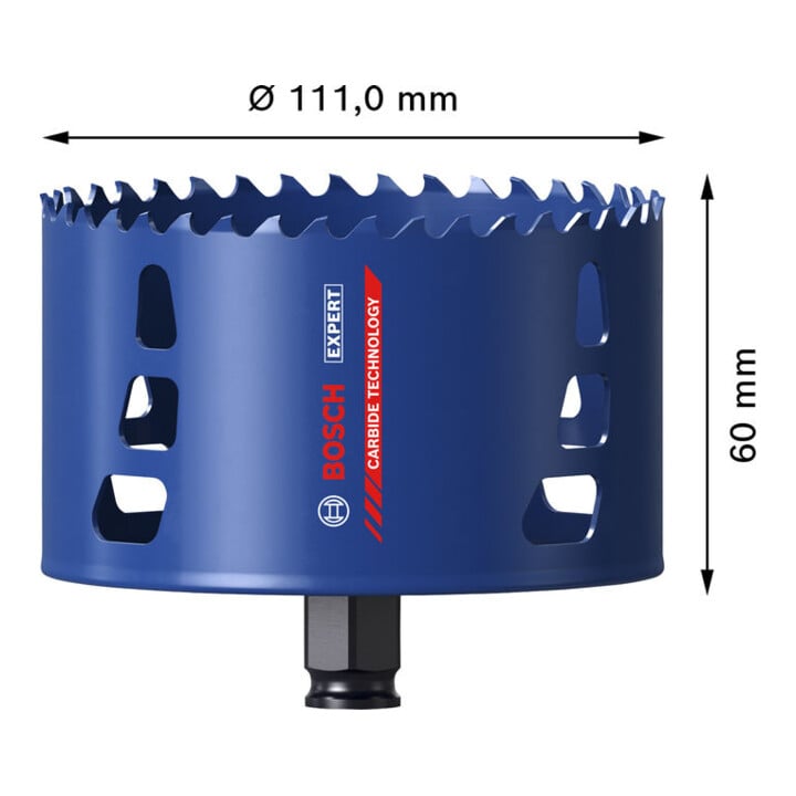 Bosch EXPERT Multi Material Power Change Plus-Lochsäge, 111 x 60 mm