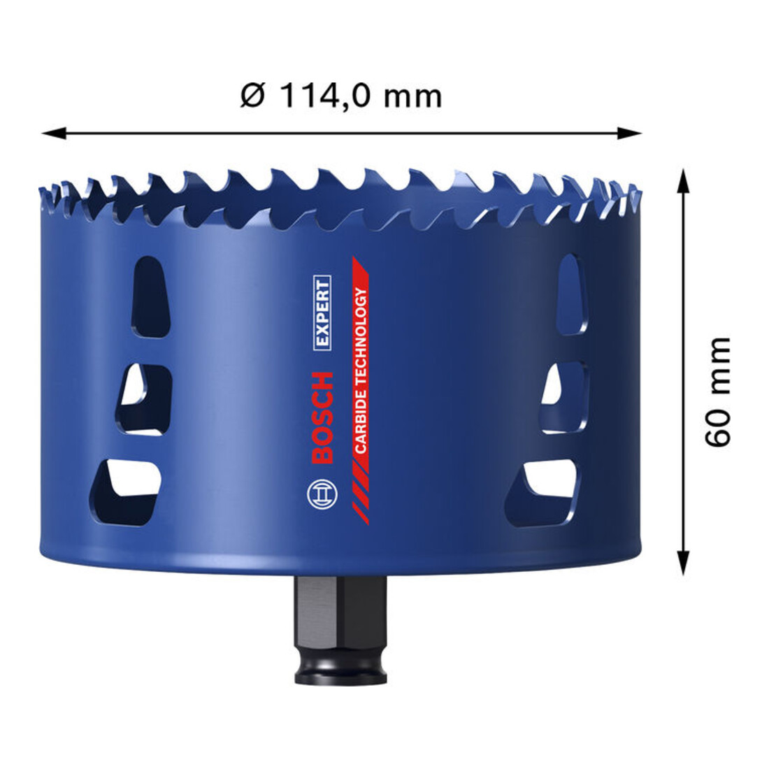 Bosch EXPERT Multi Material Power Change Plus-Lochsäge, 114 x 60 mm