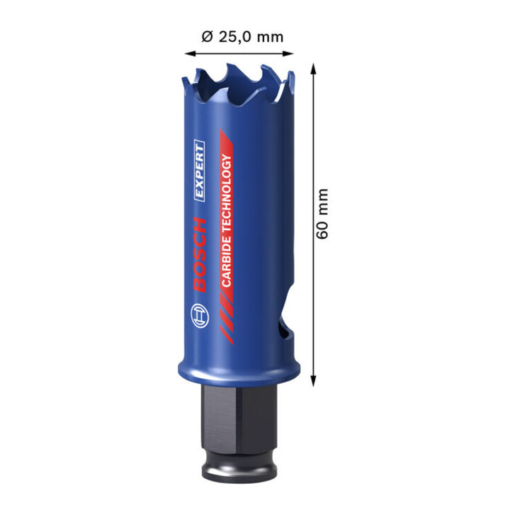Bosch EXPERT Multi Material Power Change Plus-Lochsäge, 25 x 60 mm