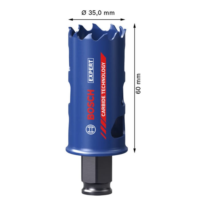 Bosch EXPERT Multi Material Power Change Plus-Lochsäge, 35 x 60 mm