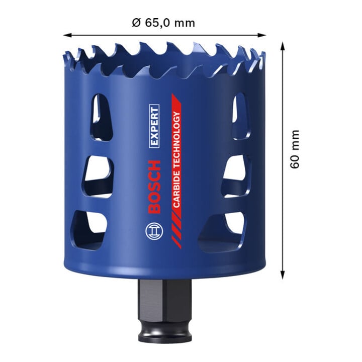Bosch EXPERT Multi Material Power Change Plus-Lochsäge, 65 x 60 mm