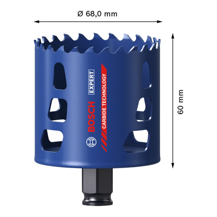 Bosch EXPERT Multi Material Power Change Plus-Lochsäge, 68 x 60 mm