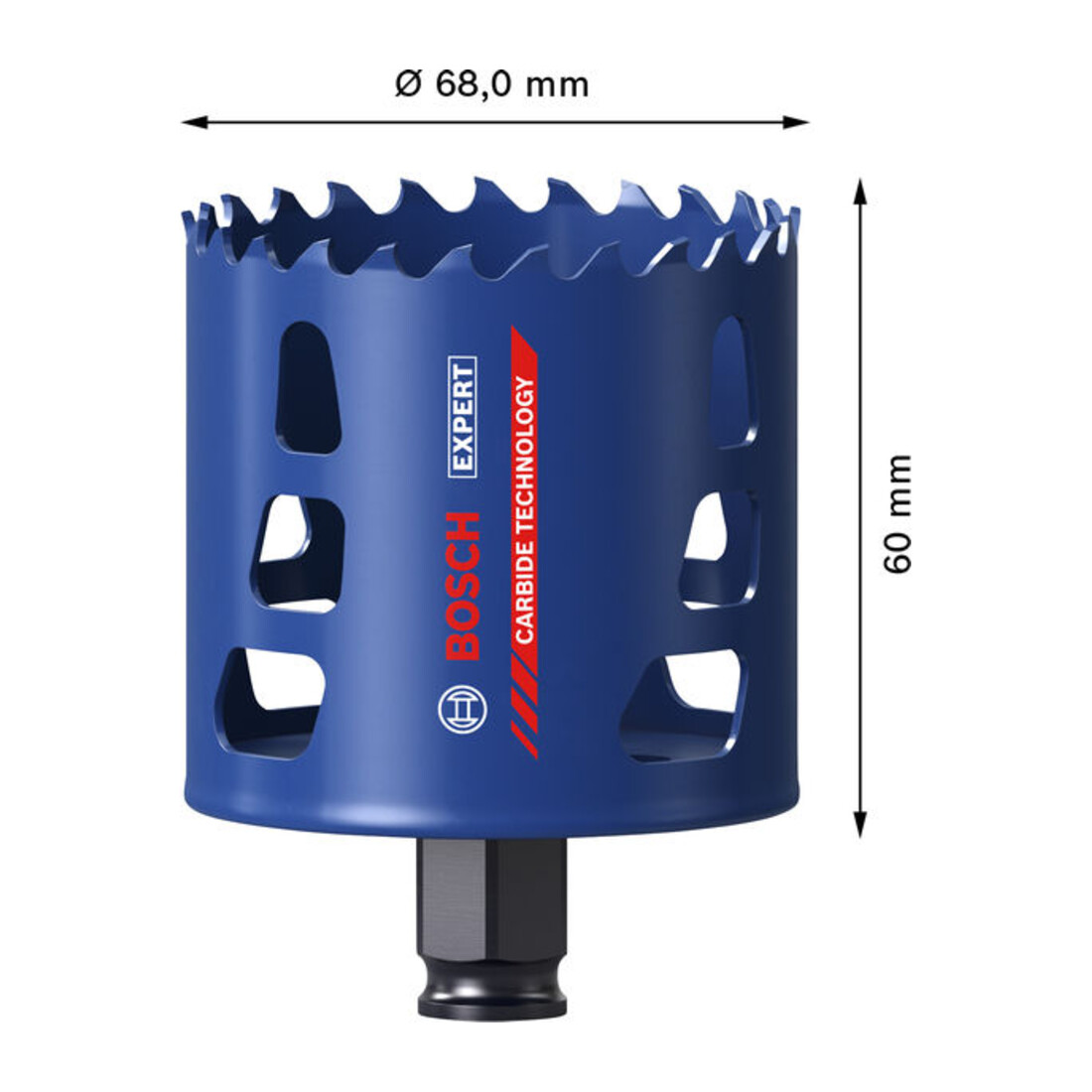 Bosch EXPERT Multi Material Power Change Plus-Lochsäge, 68 x 60 mm