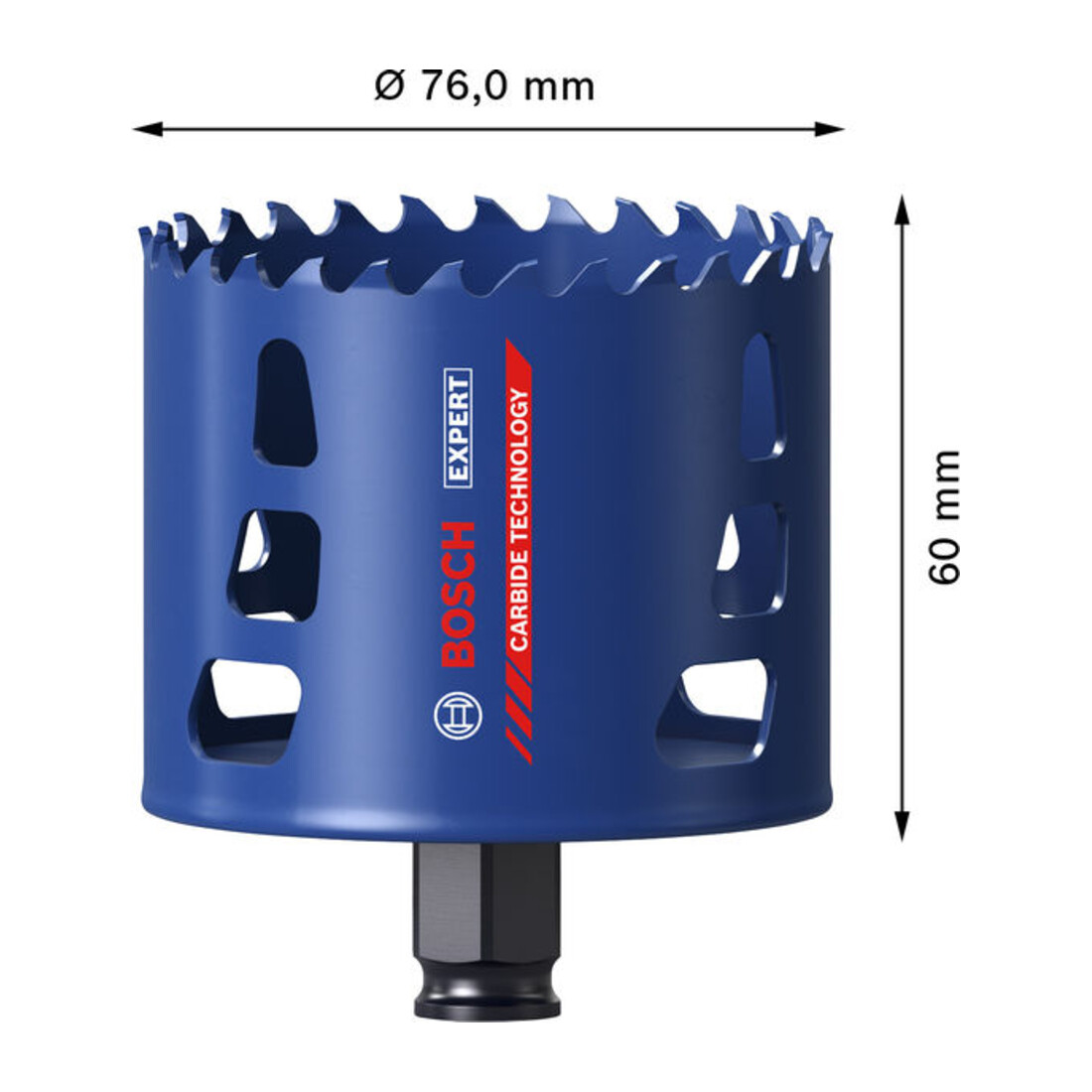 Bosch EXPERT Multi Material Power Change Plus-Lochsäge, 76 x 60 mm
