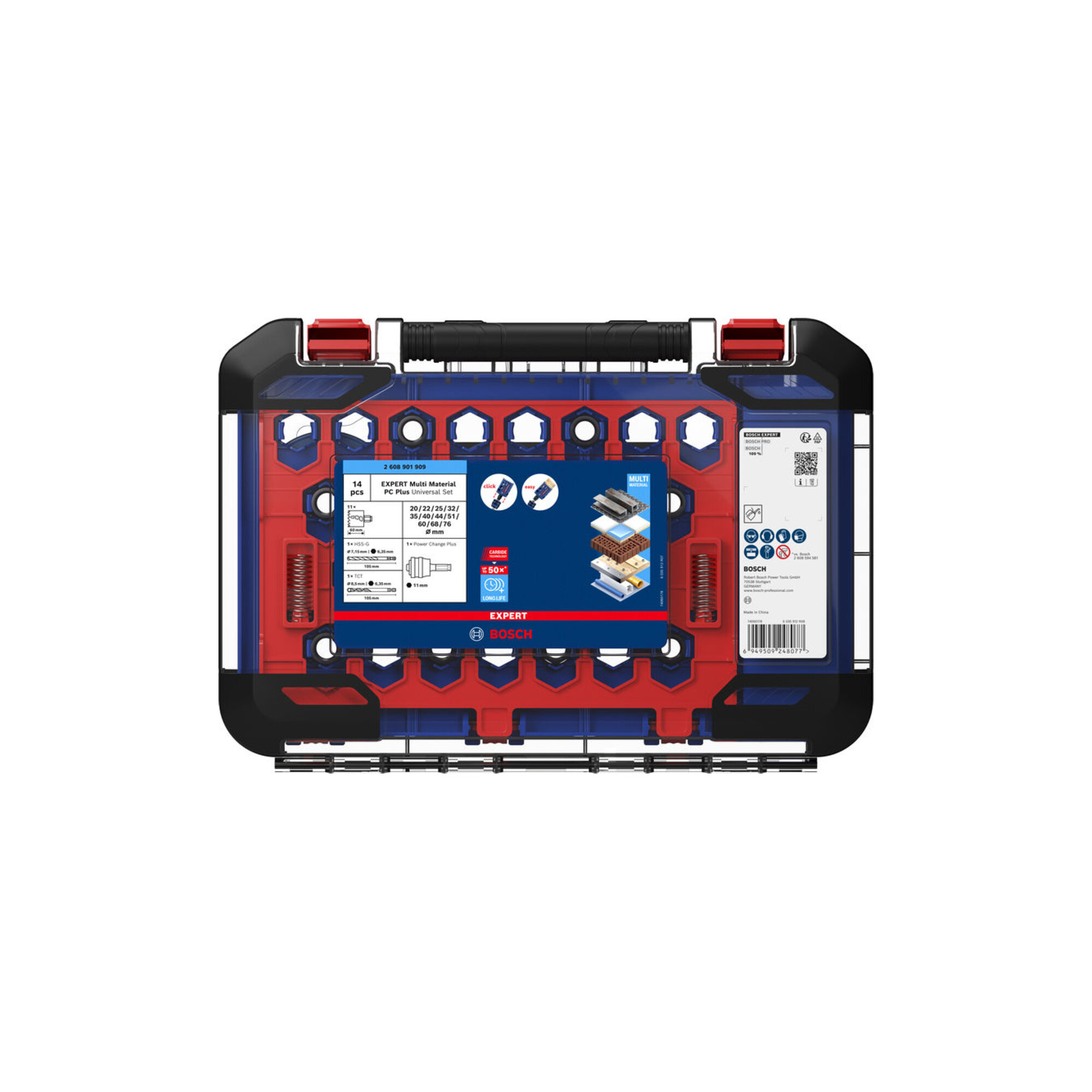 BOSCH EXPERT Multi Material Power Change Plus-Lochsägen-Set, 14-tlg.