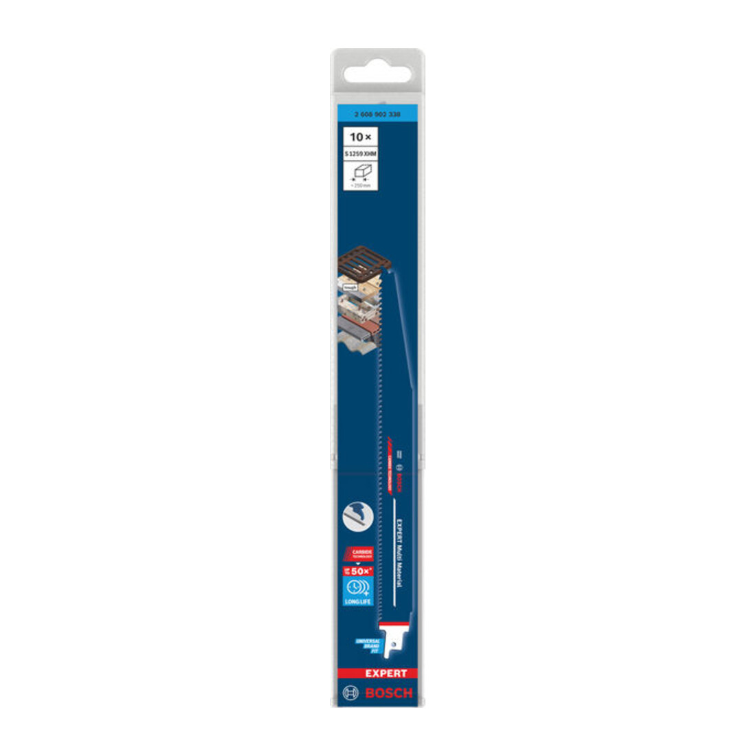 Bosch EXPERT Multi Material S1259XHM Säbelsägeblatt, 10-tlg.