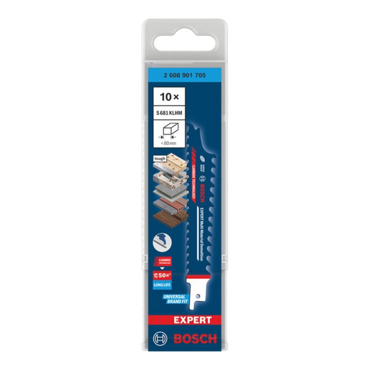 Bosch EXPERT Multi Material Sloopzaag S681KLHM, 10-dlg.