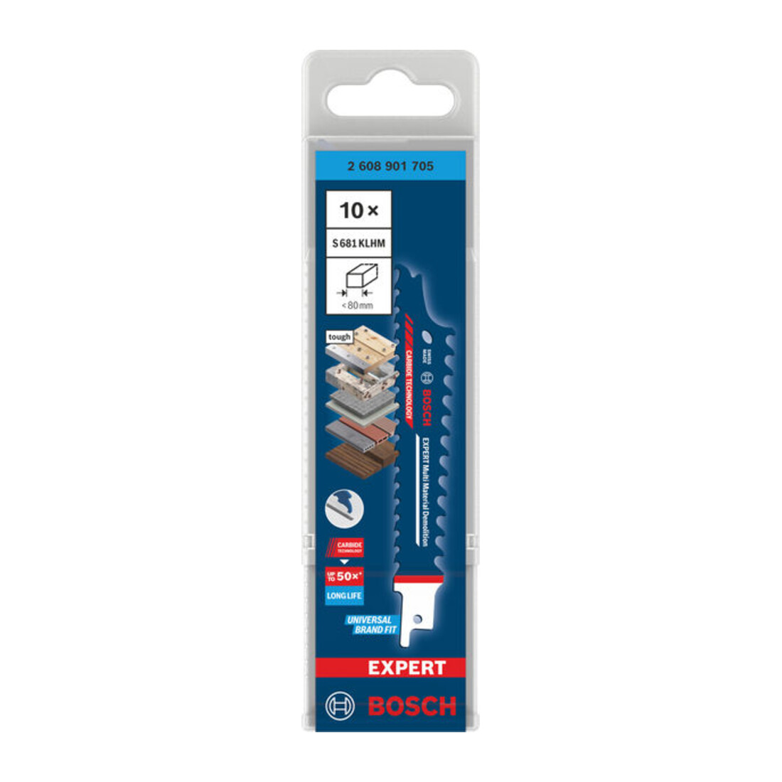 Bosch EXPERT Multi Material Sloopzaag S681KLHM, 10-dlg.