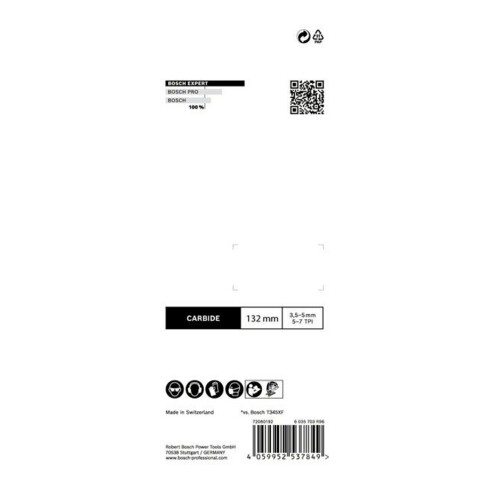 Bosch EXPERT Multi Material T 367 XHM Stichsägeblatt 3 Stück für Stichsägen