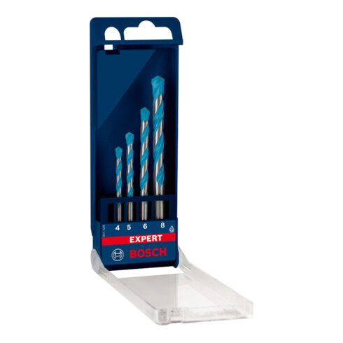 Bosch EXPERT MultiConstruction CYL-9 boorgarnituur, 4/5/6/8 mm, 4 st. voor roterende en percussieboren