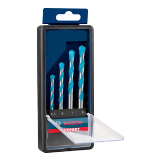Bosch EXPERT MultiConstruction CYL-9 jeu de forets, 5.5/6/7/8 mm, 4 pcs... Pour les perceuses rotatives et à percussion