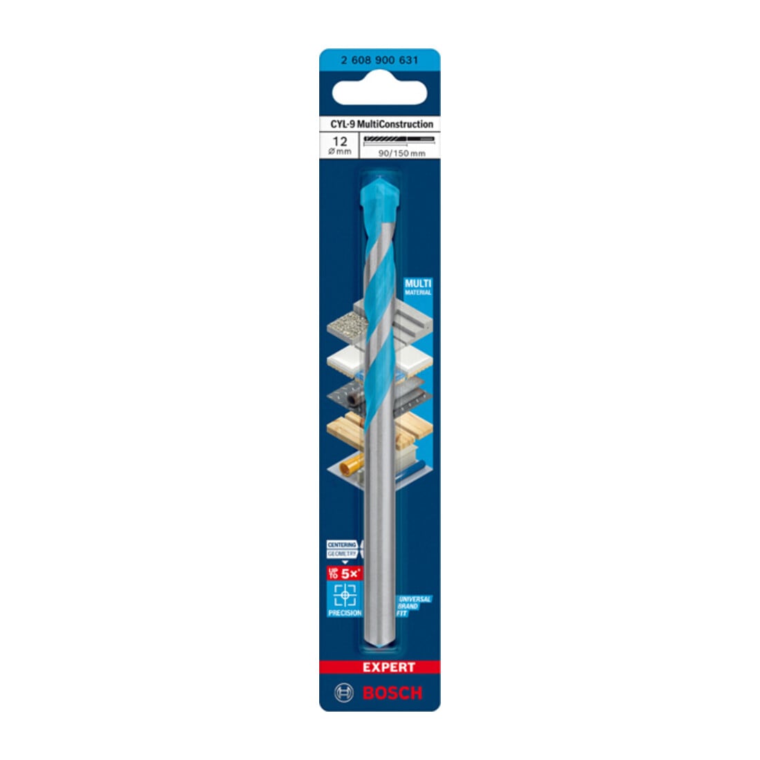 Bosch Expert MultiConstruction CYL-9 perceuse, 12 x 90 x 150 mm, d 10 mm