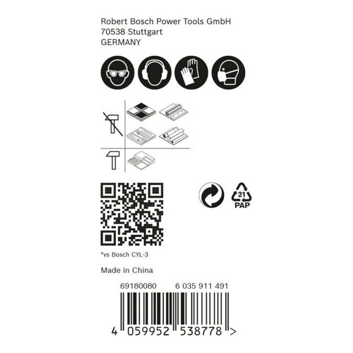 Bosch Expert MultiConstruction HEX-9 perceuse, 5/6/8 mm