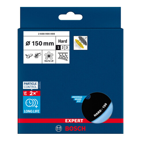 Bosch EXPERT Multigat Universele steunschijf 150mm hard voor excentrische schuurmachine