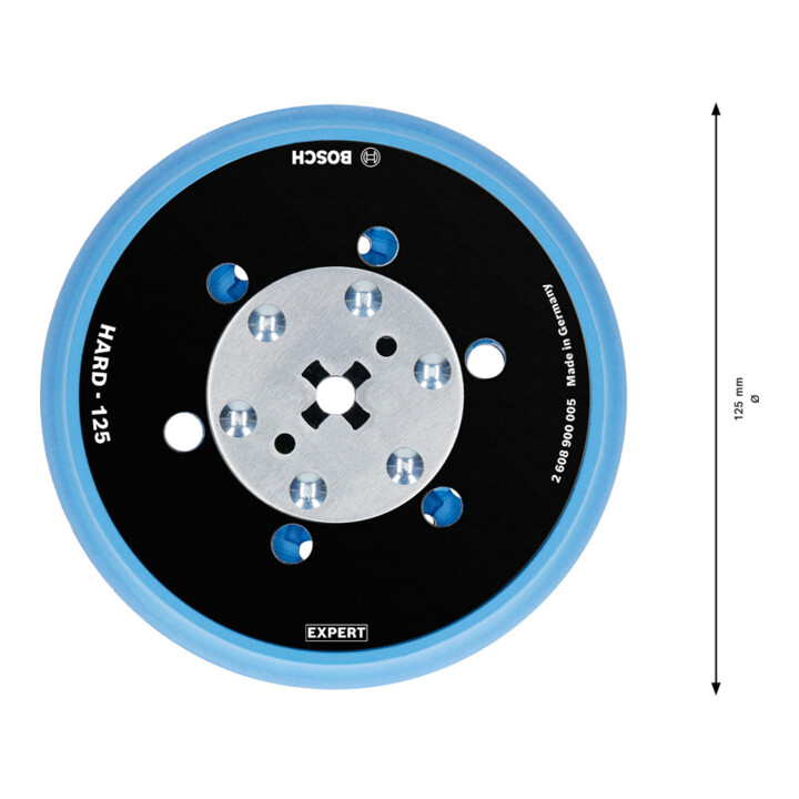 Bosch Expert Multihole (Expert Multihole) Tampon support universel, 125 mm, dur