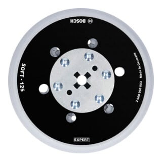 Bosch Expert Multihole (Expert Multihole) Tampon support universel, 125 mm, souple