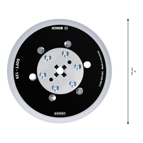 Bosch EXPERT Multihole (EXPERT Multiloch) Universalstützteller 125mm weich für Exzenterschleifer