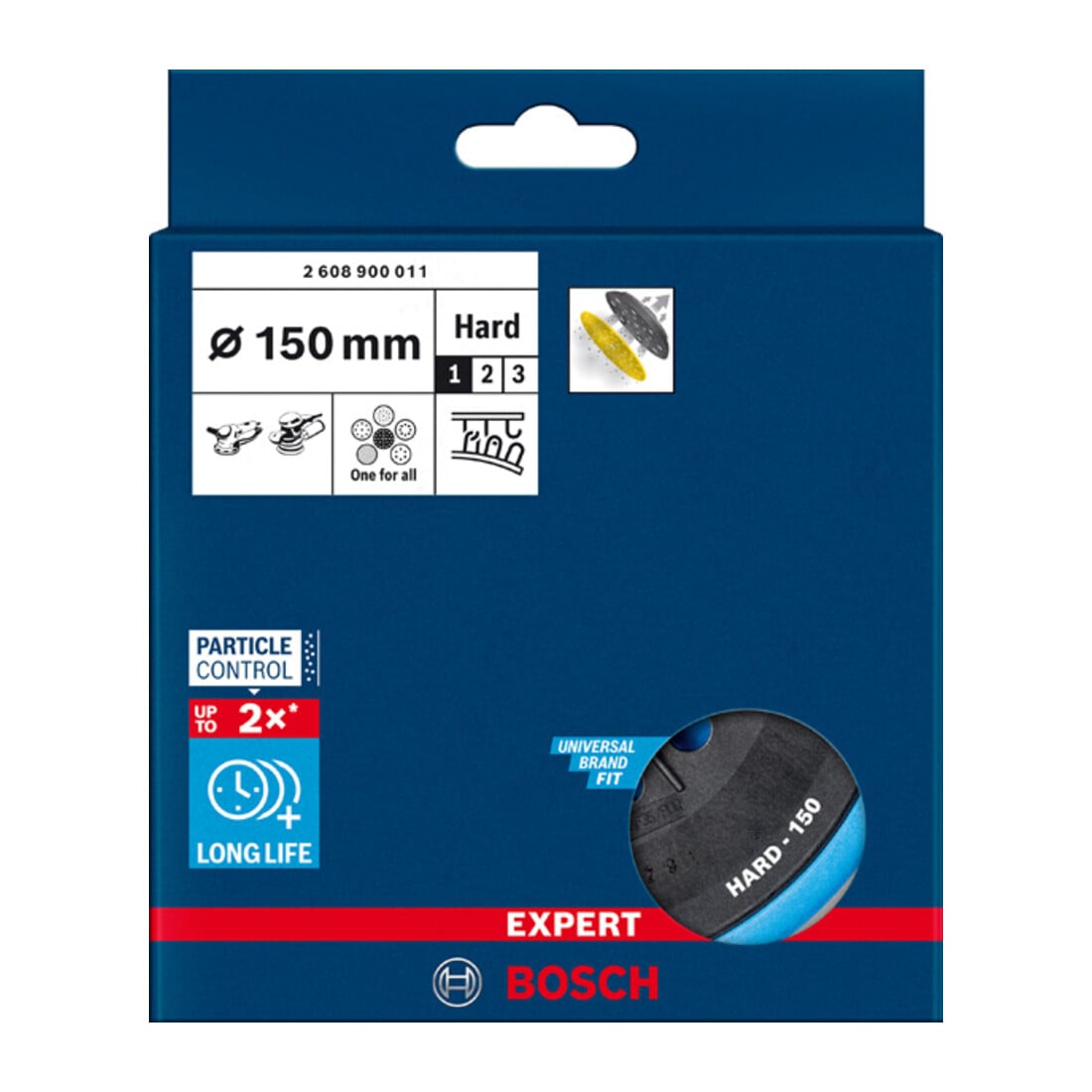 Bosch EXPERT Multihole Stütztelle für Bosch 150mm hart für Exzenterschleifer
