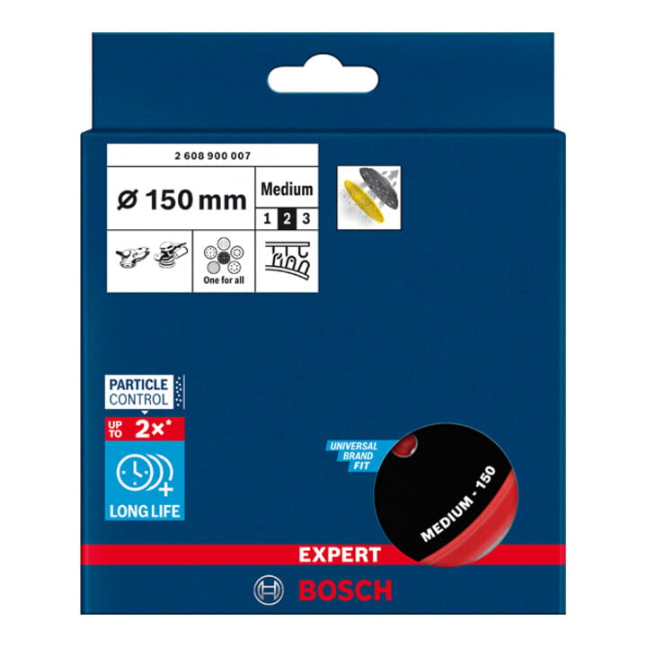 Bosch Expert Multihole Universal backing pad, 150 mm, moyen
