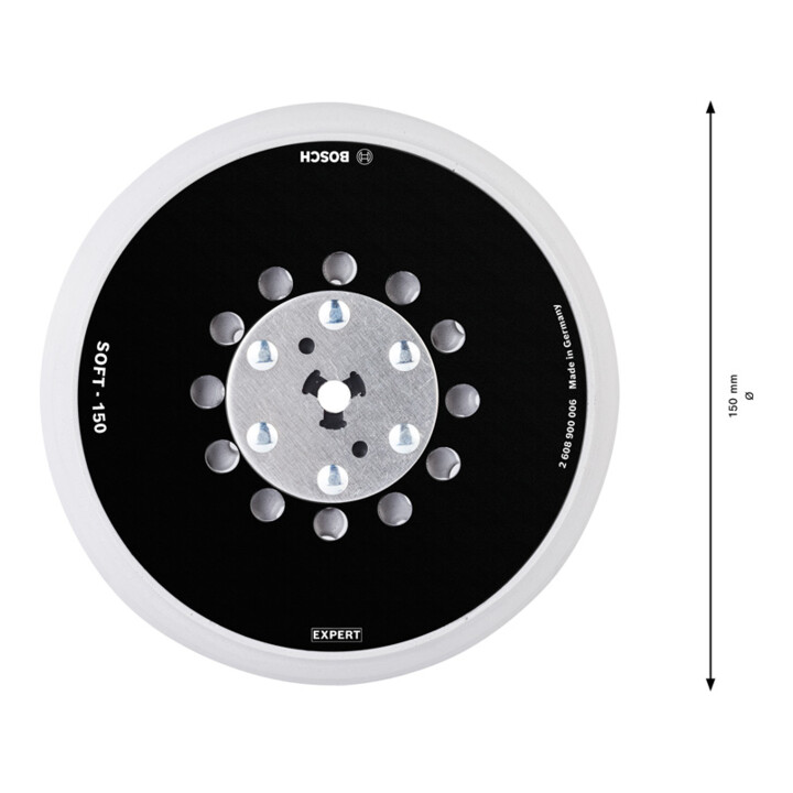 Bosch Expert Multihole Universal backing pad, 150 mm, souple