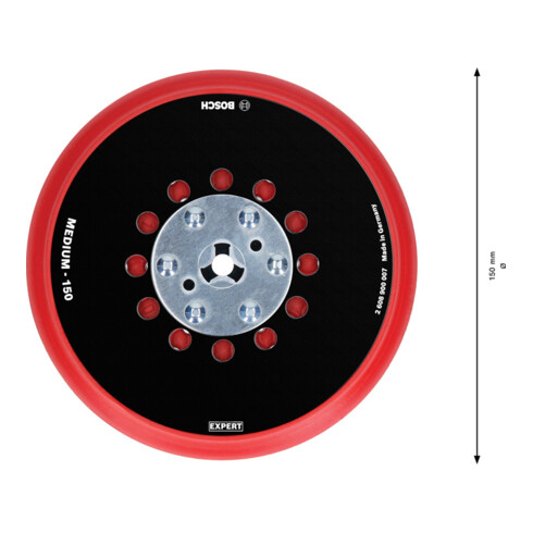 Bosch EXPERT Multihole Universalstützteller 150mm Medium für Exzenterschleifer