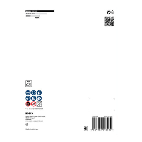 Bosch EXPERT MultiMaterial diamantdoorslijpschijven 450 x 25,40 x 3,3 x 12mm voor tafelzagen