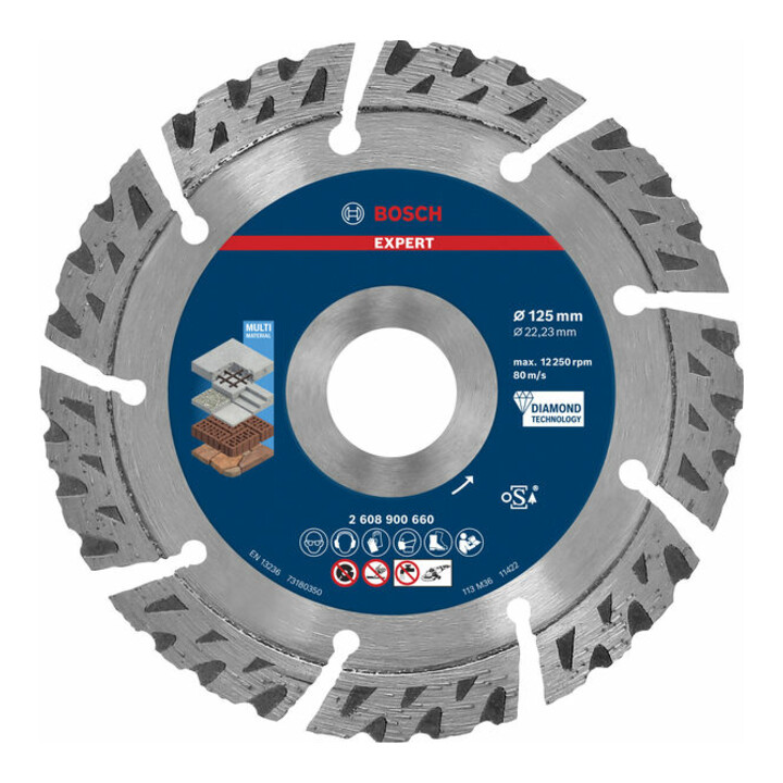 Set GWS 14-125 S (C) Carbide Multiwheel 125x22.23mm EXPERT DIA TS MultiMat 125x2